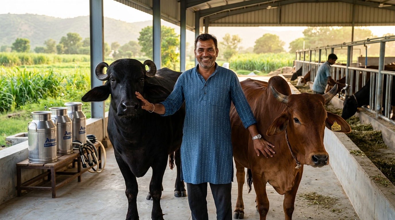 Modern Indian Dairy Farm