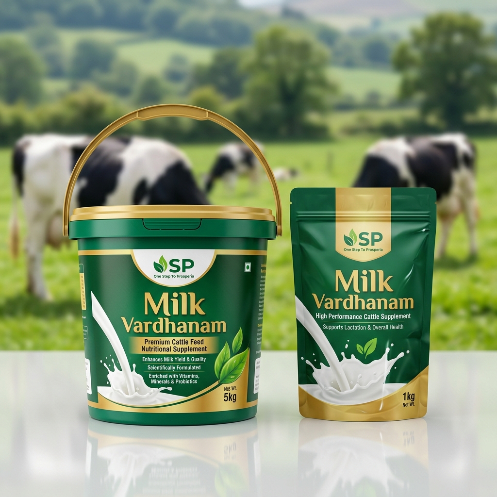 Milk Vardhanam Packaging - 5kg Bucket and 1kg Pouch
